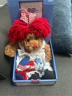 Raggedy Ann and Andy with a special friend